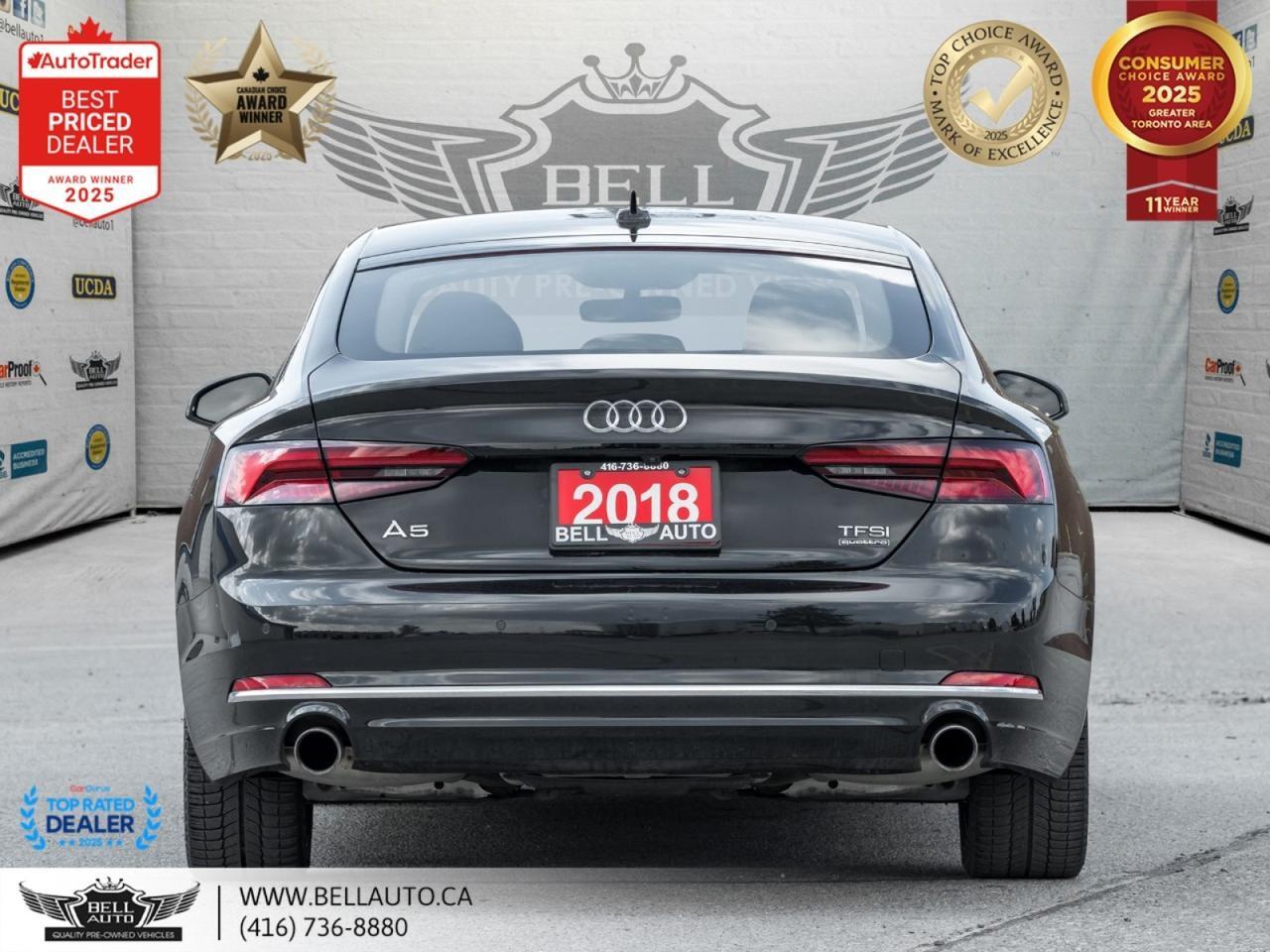 2018 Audi A5 Sportback 2.0TFSI Technik QUATTRO | BACKUPCAM | PANO | NAVI | LOW KMS | NOACCIDENT Toronto ON