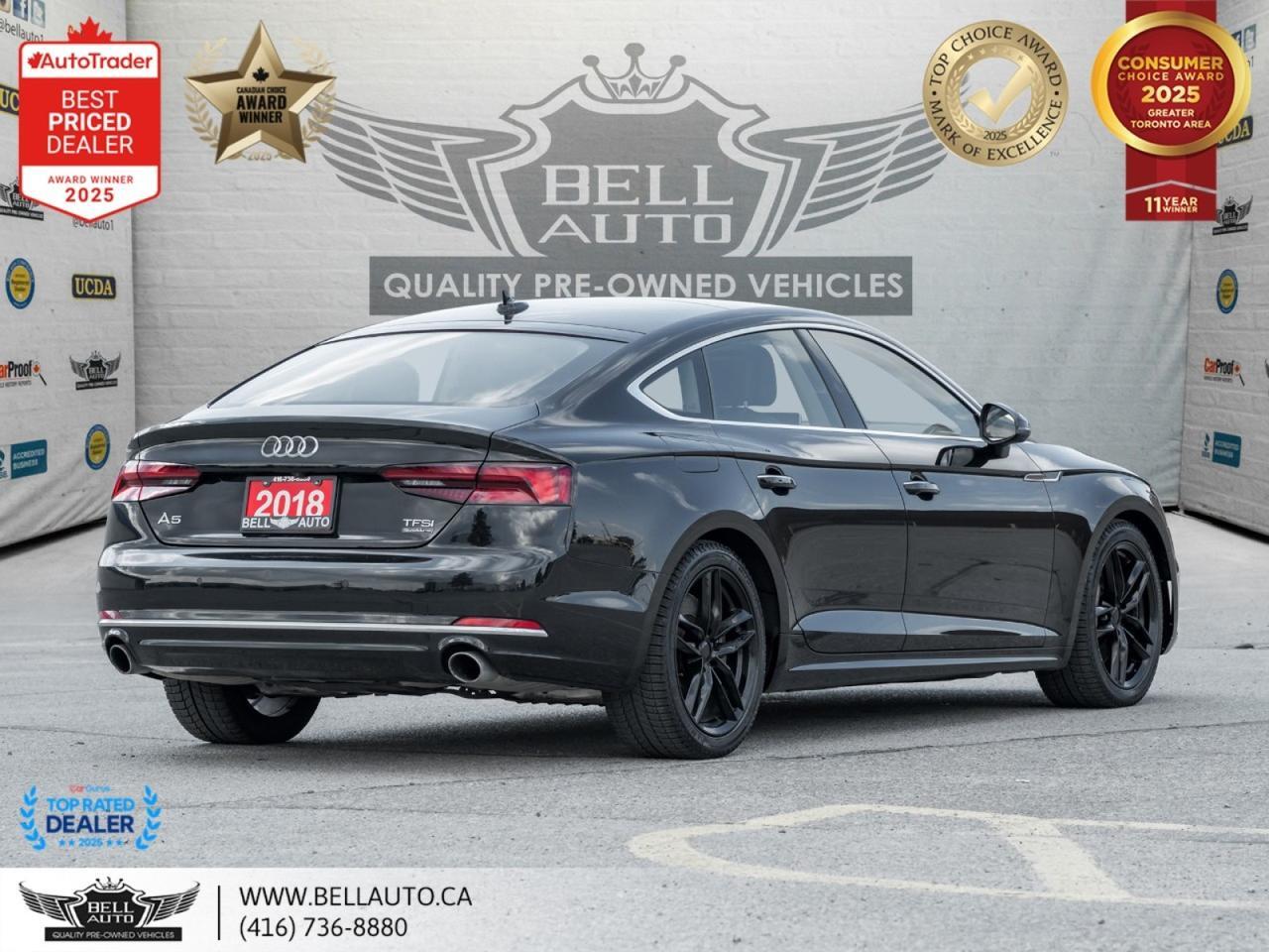 2018 Audi A5 Sportback 2.0TFSI Technik QUATTRO | BACKUPCAM | PANO | NAVI | LOW KMS | NOACCIDENT Toronto ON