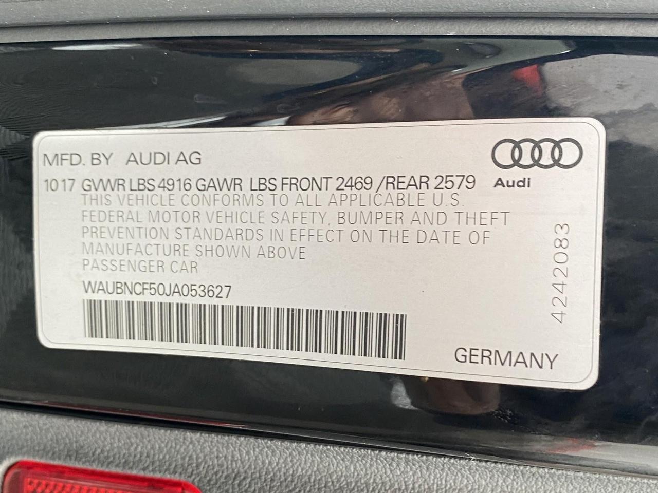 2018 Audi A5 Sportback Premium Plus Richmond Hill NY