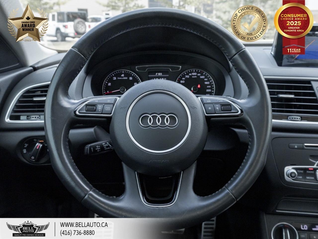 2018 Audi Q3 Progressiv | QUATTRO | PANORAMIC SUNROOF | BACKUPCAM | XENON HEADLIGHTS | POWER SEATS | NO ACCIDENT Toronto ON