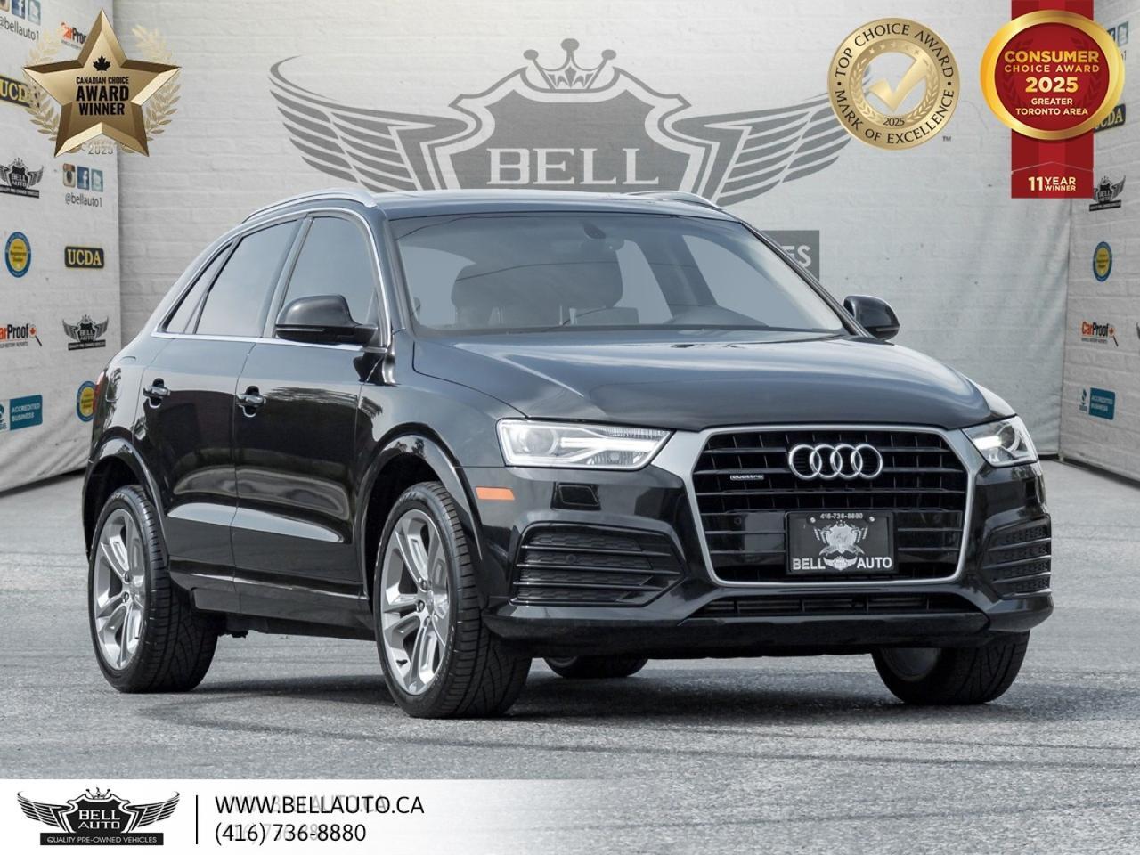 2018 Audi Q3 Progressiv | QUATTRO | PANORAMIC SUNROOF | BACKUPCAM | XENON HEADLIGHTS | POWER SEATS | NO ACCIDENT Toronto ON