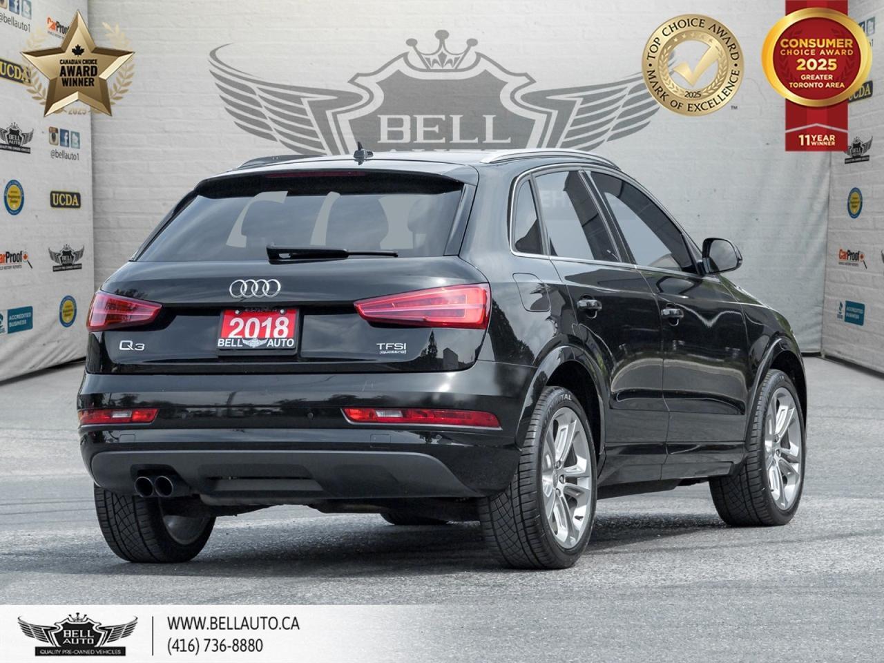 2018 Audi Q3 Progressiv | QUATTRO | PANORAMIC SUNROOF | BACKUPCAM | XENON HEADLIGHTS | POWER SEATS | NO ACCIDENT Toronto ON