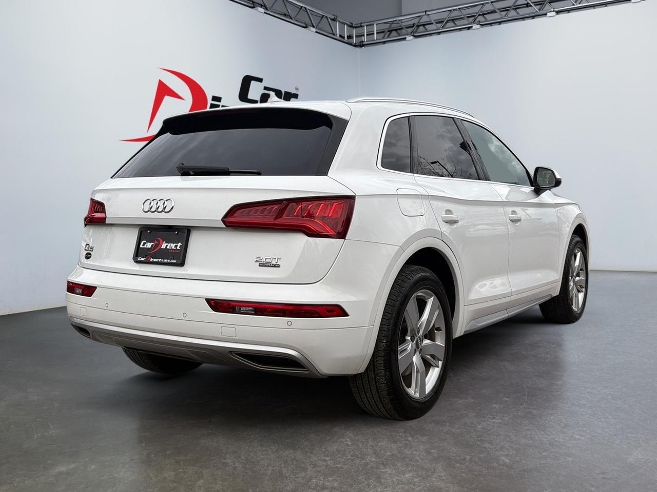 2018 Audi Q5 Premium Plus, POWER LIFTGATE, 360 BACKUP CAMERA, PANORAMIC MOONROOF, APPLE CARPLAY/ANDROID AUTO, HEATED STEERING WHEEL & SEATS, BLIND SPOT ALERT, LANE KEEP ASSIST, LOW MILEAGE, RIDE IN LUXURY!