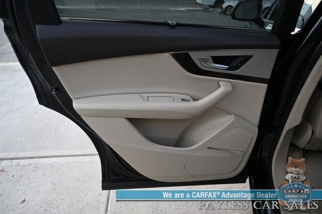 2018 Audi Q7 Premium Plus / AWD / Vision & Warm Weather Pkg / Heated & Cooled Leather Seats / Heated Steering Wheel / Panoramic Sunroof / NAV / Bose Speakers / Power 3rd Row / Seats 7 / Keyless Entry & Start / 25 MPG Anchorage AK 2018 Audi Q7 Premium Plus / AWD / Vision & Warm Weather Pkg / Heated & Cooled Leather Seats / Heated Steering Wheel / Panoramic Sunroof / NAV / Bose Speakers / Power 3rd Row / Seats 7 / Keyless Entry & Start / 25 MPG Anchorage AK