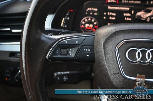 2018 Audi Q7 Premium Plus / AWD / Vision & Warm Weather Pkg / Heated & Cooled Leather Seats / Heated Steering Wheel / Panoramic Sunroof / NAV / Bose Speakers / Power 3rd Row / Seats 7 / Keyless Entry & Start / 25 MPG Anchorage AK 2018 Audi Q7 Premium Plus / AWD / Vision & Warm Weather Pkg / Heated & Cooled Leather Seats / Heated Steering Wheel / Panoramic Sunroof / NAV / Bose Speakers / Power 3rd Row / Seats 7 / Keyless Entry & Start / 25 MPG Anchorage AK