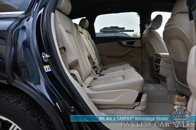 2018 Audi Q7 Premium Plus / AWD / Vision & Warm Weather Pkg / Heated & Cooled Leather Seats / Heated Steering Wheel / Panoramic Sunroof / NAV / Bose Speakers / Power 3rd Row / Seats 7 / Keyless Entry & Start / 25 MPG Anchorage AK 2018 Audi Q7 Premium Plus / AWD / Vision & Warm Weather Pkg / Heated & Cooled Leather Seats / Heated Steering Wheel / Panoramic Sunroof / NAV / Bose Speakers / Power 3rd Row / Seats 7 / Keyless Entry & Start / 25 MPG Anchorage AK