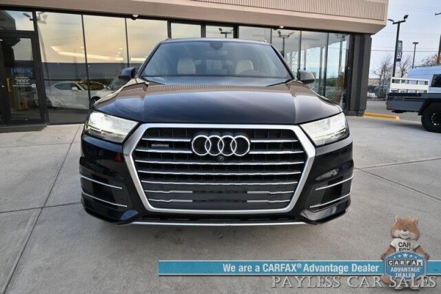 2018 Audi Q7 Premium Plus / AWD / Vision & Warm Weather Pkg / Heated & Cooled Leather Seats / Heated Steering Wheel / Panoramic Sunroof / NAV / Bose Speakers / Power 3rd Row / Seats 7 / Keyless Entry & Start / 25 MPG Anchorage AK 2018 Audi Q7 Premium Plus / AWD / Vision & Warm Weather Pkg / Heated & Cooled Leather Seats / Heated Steering Wheel / Panoramic Sunroof / NAV / Bose Speakers / Power 3rd Row / Seats 7 / Keyless Entry & Start / 25 MPG Anchorage AK
