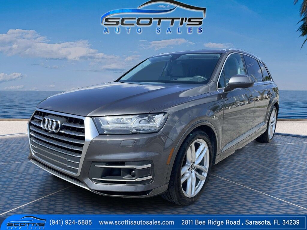 2018 Audi Q7 Prestige~ACCIDENT AVOIDANCE SYSTEMS~ADAPTIVE CRUISE CONTROL~AUTO START/STOP~BLIND SPOT WARNING~DRIVER ASSISTANCE PACKAGE~HEATED SEATS~MMI NAVIGATION PLUS PACKAGE~PANAROMIC MOONROOF / SUNROOF~PREMIUM SOUND SYSTEM~SATELLITE RADIO~SPLIT FOLDING THIRD RO Sarasota FL