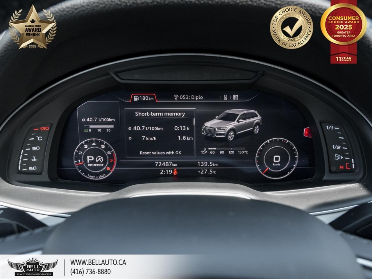 2018 Audi Q7 Progressiv, PREMIUMPLUS, HUD, 3RDROWSEATING, 7-PASS, NAVI, PANO, BACKUPCAM Toronto ON