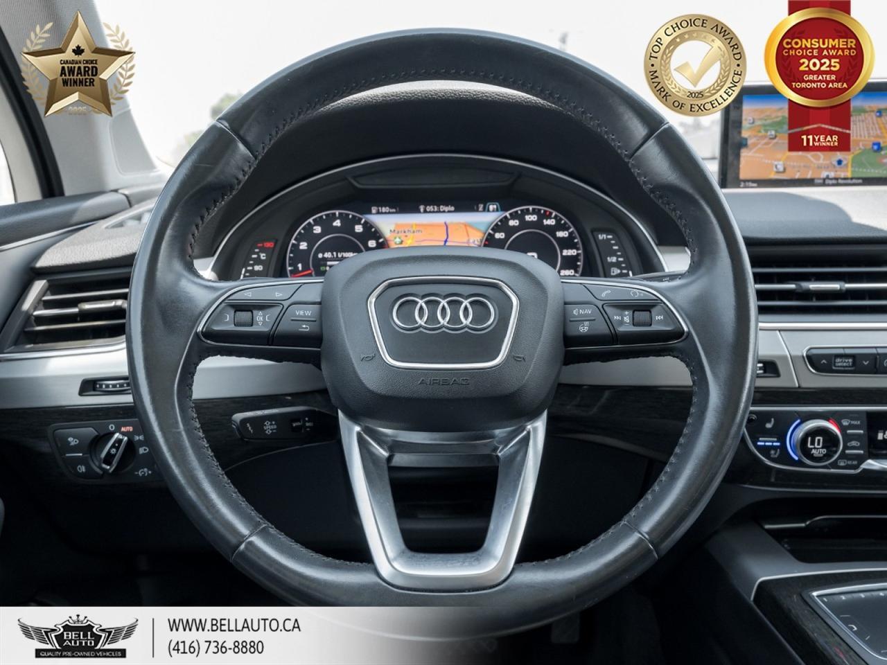 2018 Audi Q7 Progressiv, PREMIUMPLUS, HUD, 3RDROWSEATING, 7-PASS, NAVI, PANO, BACKUPCAM Toronto ON