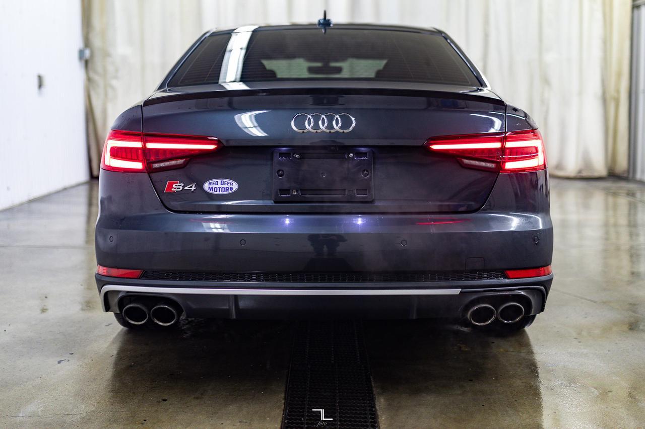 2018 Audi S4 Quattro Technik Leather Roof Nav BCam Red Deer AB