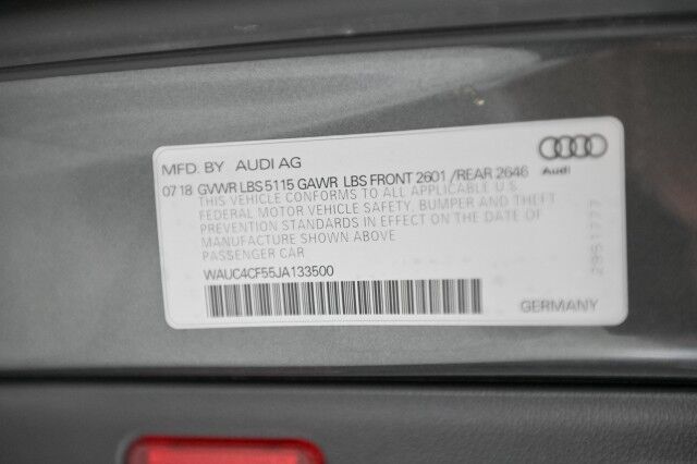 2018 Audi S5 3.0 Quattro Prestige Sportbac 4dr Hatchback Chicago IL