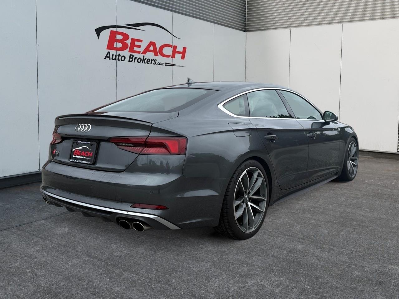 2018 Audi S5 Sportback Premium Plus, HEATED SEATS, SUNROOF, UNIVERSAL GARAGE DOOR OPENER, POWER LIFTGATE, BANG & OLUFSEN SPEAKERS, BLUETOOTH, BACKUP CAMERA, POWER MIRRORS, COME AND TEST DRIVE TODAY! Norfolk VA