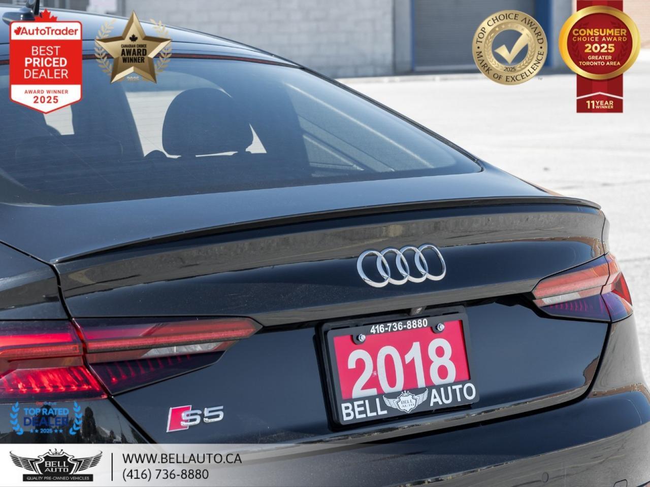 2018 Audi S5 Sportback Progressiv S-LINE SUNROOF MSGSEATS B.CAM FINENAPLTHR NOACCIDENT Toronto ON