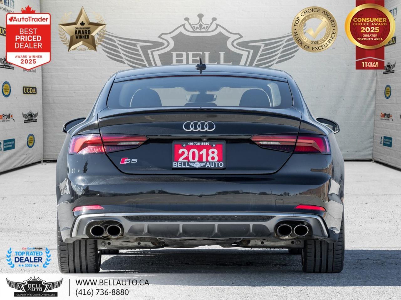 2018 Audi S5 Sportback Progressiv S-LINE SUNROOF MSGSEATS B.CAM FINENAPLTHR NOACCIDENT Toronto ON