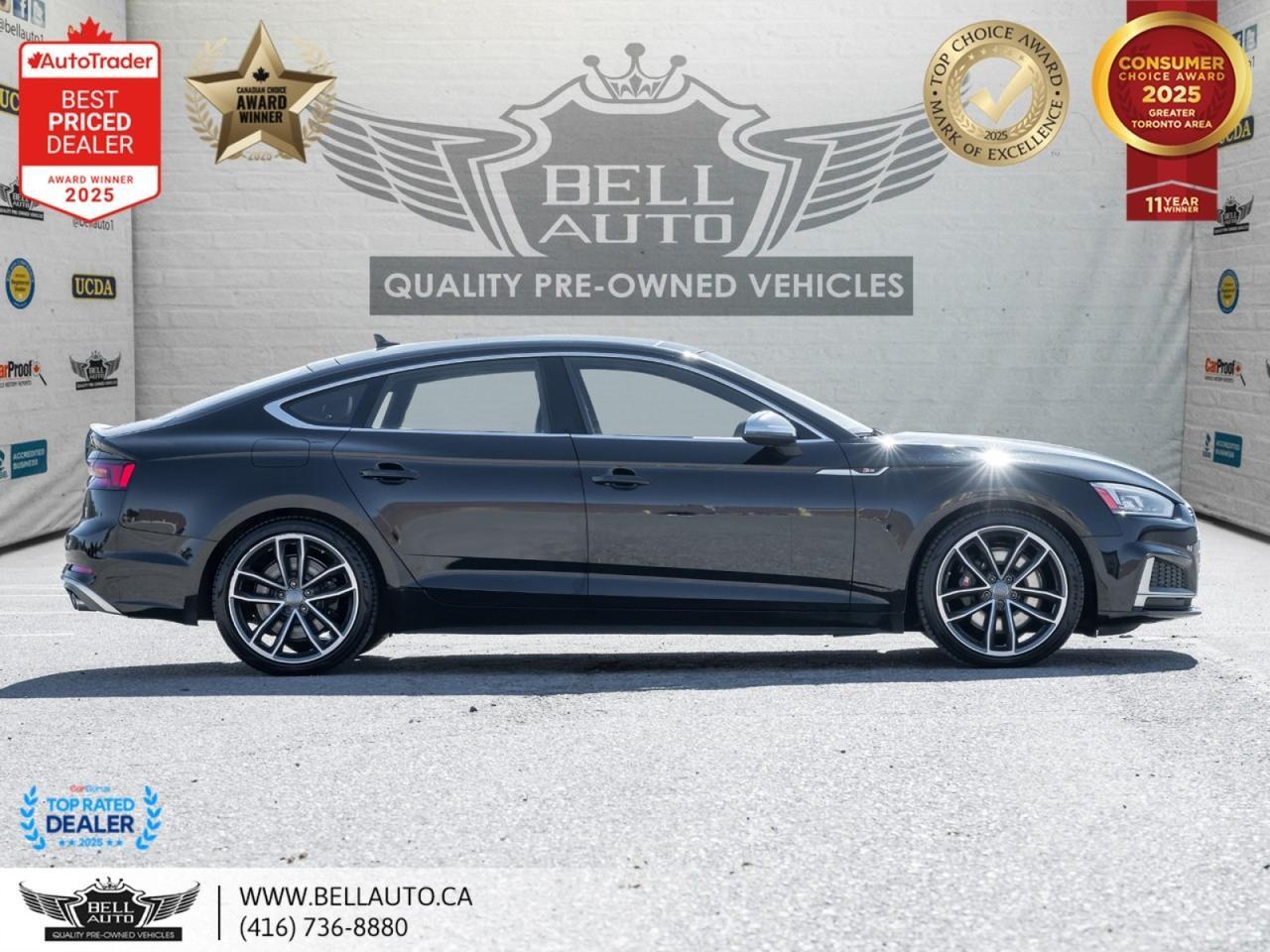 2018 Audi S5 Sportback Progressiv S-LINE SUNROOF MSGSEATS B.CAM FINENAPLTHR NOACCIDENT Toronto ON