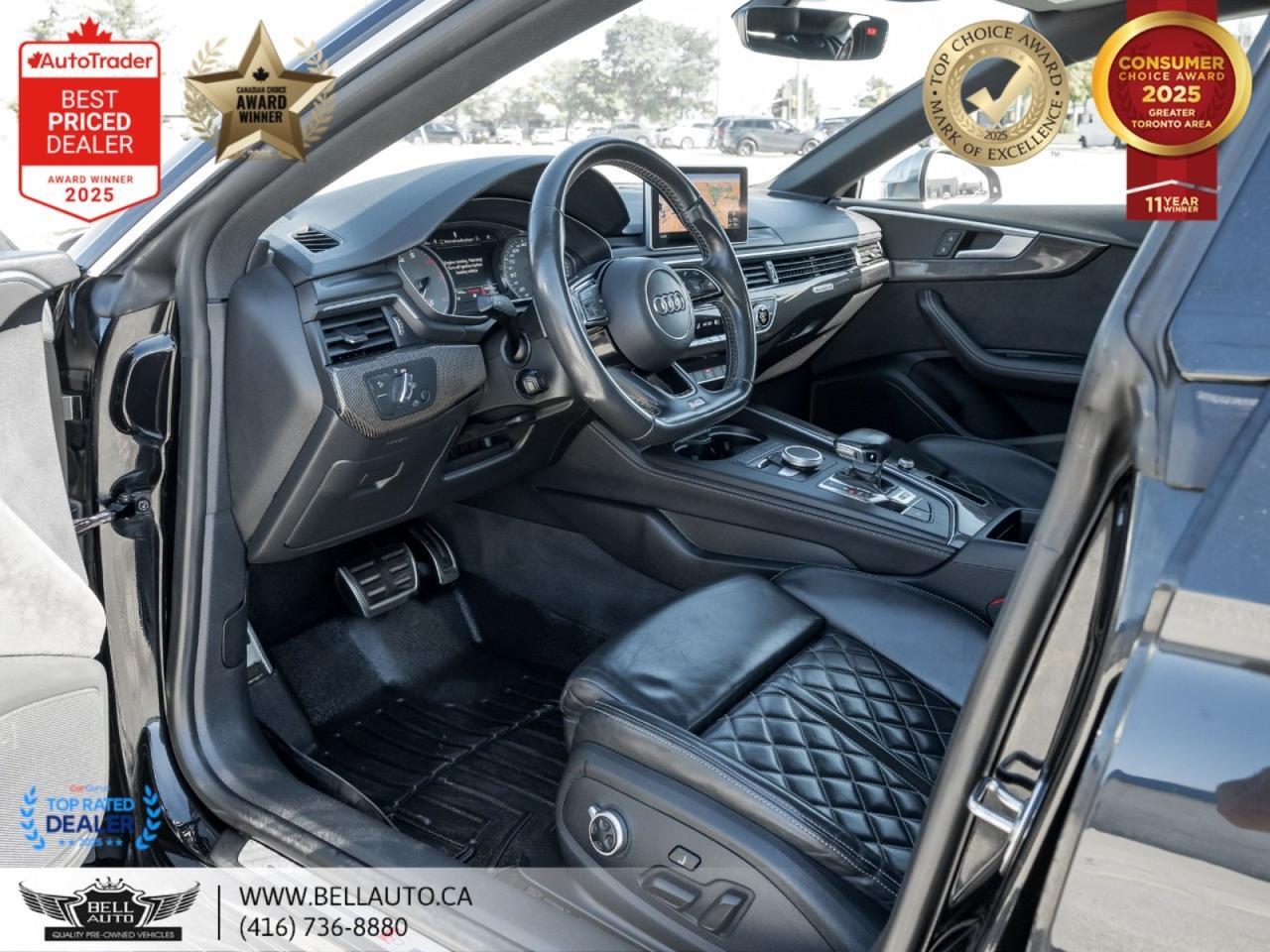 2018 Audi S5 Sportback Progressiv S-LINE SUNROOF MSGSEATS B.CAM FINENAPLTHR NOACCIDENT Toronto ON