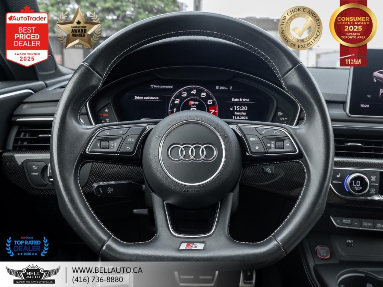 2018 Audi S5 Sportback Technik | NAVI | B.CAM | B&O | PANO | CRBNFBR | NOACCIDENT Toronto ON