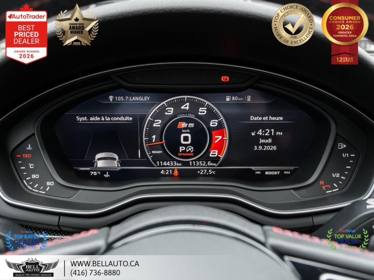 2018 Audi S5 Sportback Technik | NAVI | B.CAM | B&O | PANO | REDLTHR | NOACCIDENT Toronto ON