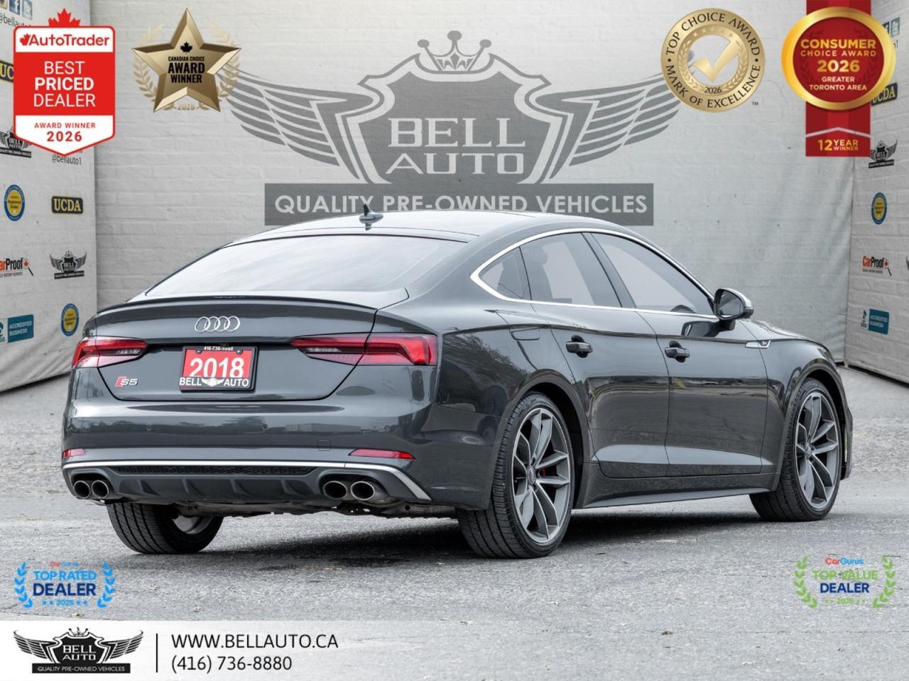 2018 Audi S5 Sportback Technik | NAVI | B.CAM | B&O | PANO | REDLTHR | NOACCIDENT Toronto ON