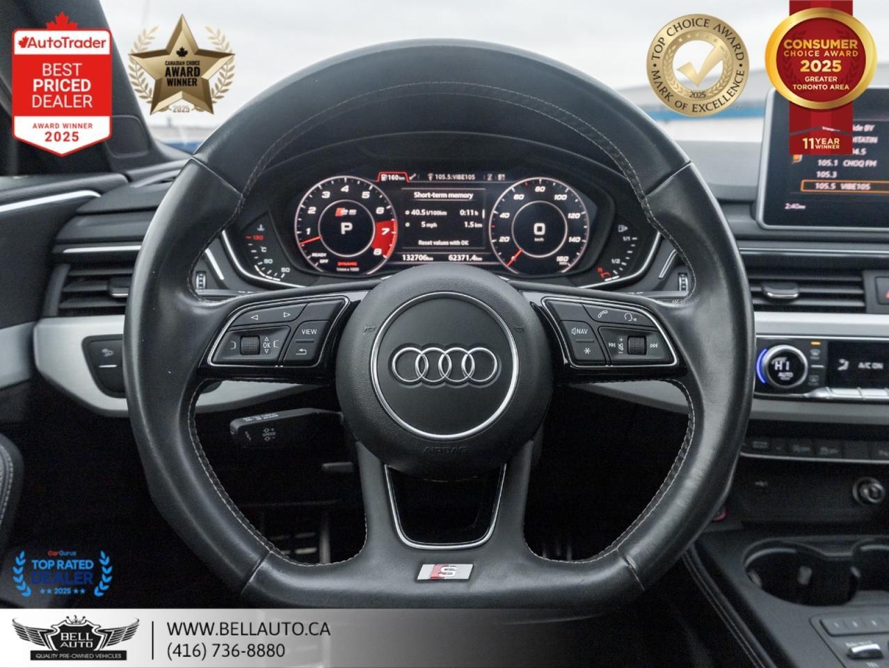 2018 Audi S5 Sportback Technik | NAVI | B.CAM | B&O | PANO | SRVCRCRD | ONEOWNER | NOACCIDENT Toronto ON
