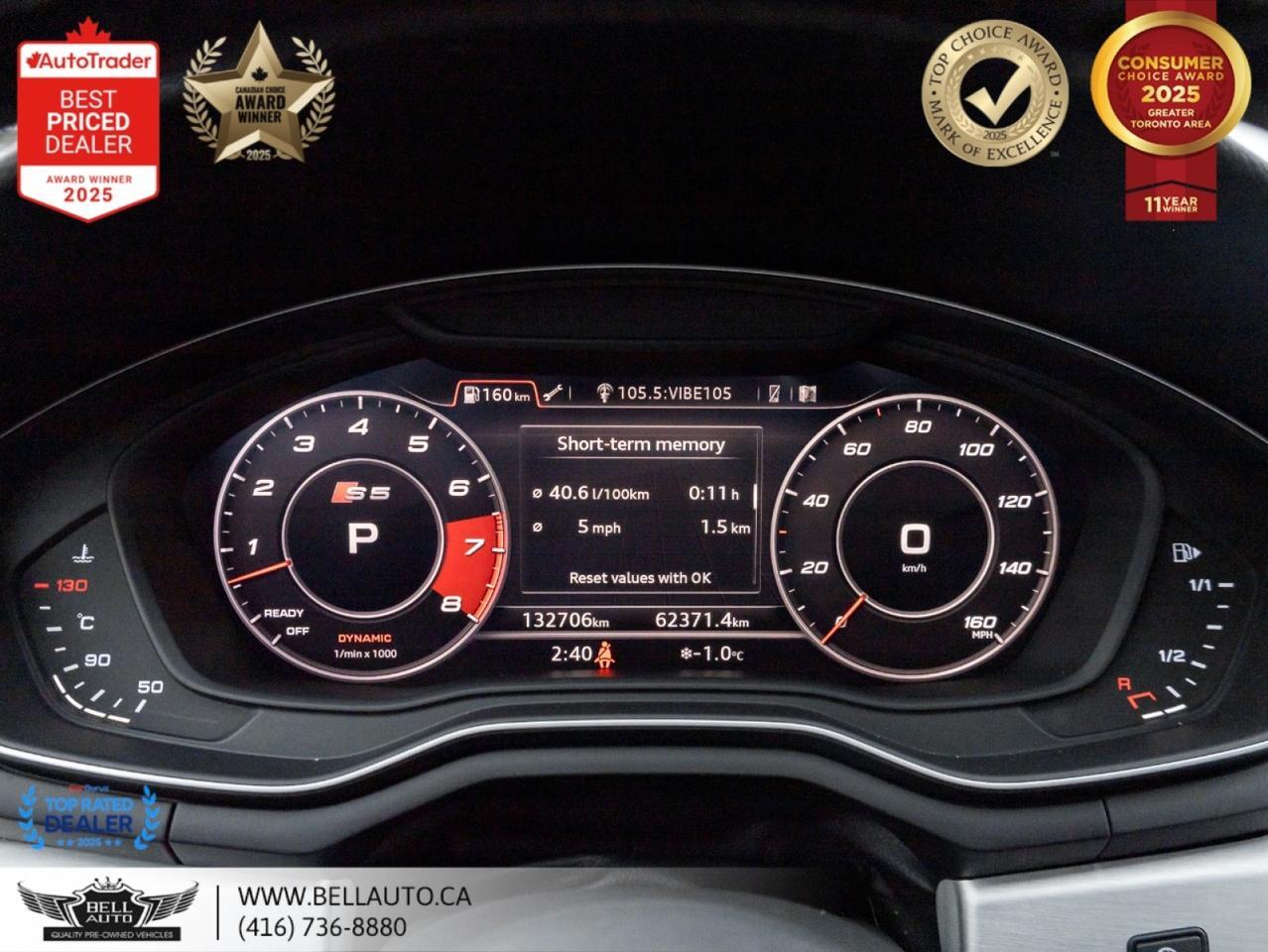 2018 Audi S5 Sportback Technik | NAVI | B.CAM | B&O | PANO | SRVCRCRD | ONEOWNER | NOACCIDENT Toronto ON