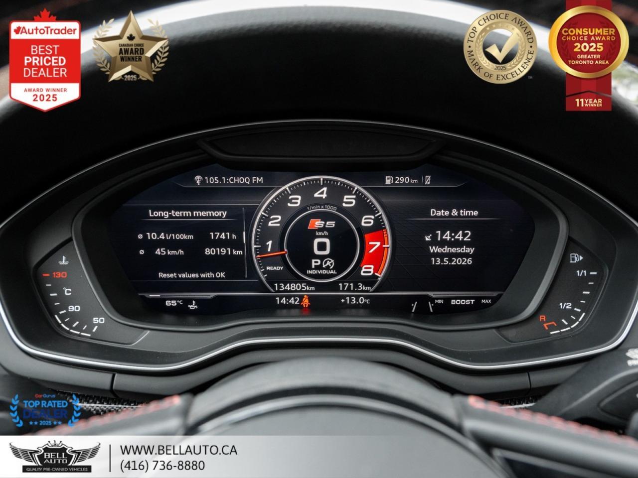 2018 Audi S5 Sportback Technik S-LINE REDLTHR CRBNFIBER NOACCIDENT Toronto ON