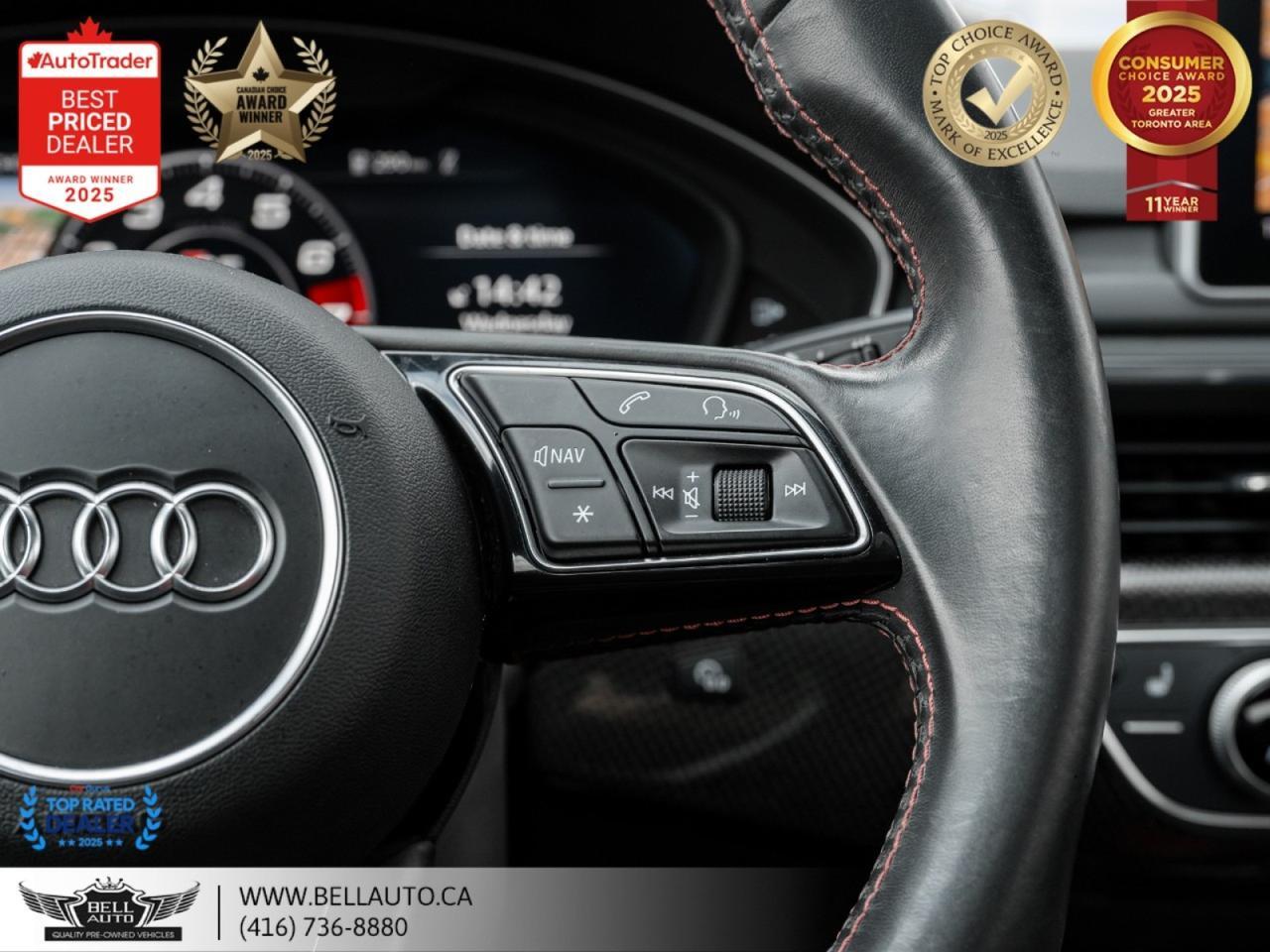 2018 Audi S5 Sportback Technik S-LINE REDLTHR CRBNFIBER NOACCIDENT Toronto ON