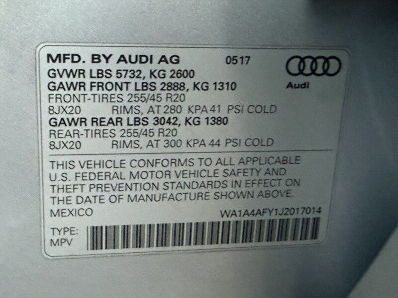 2018 Audi SQ5 3.0T quattro Premium Plus AWD Arlington VA