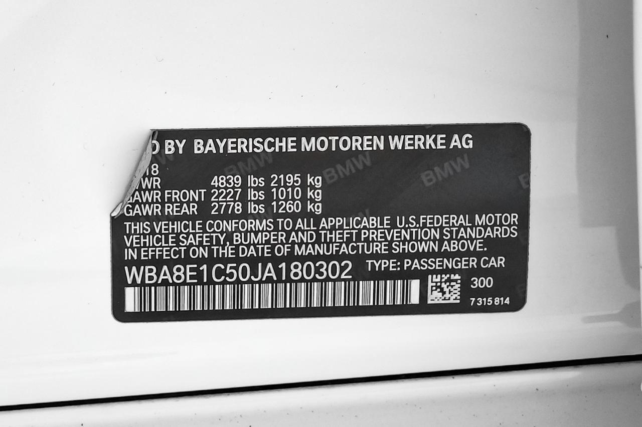 2018 BMW 330e iPERFORMANCE HEADUP DISPLAY BLIND SPOT ASSIST DRIVER ASSIST PKG Carrollton TX