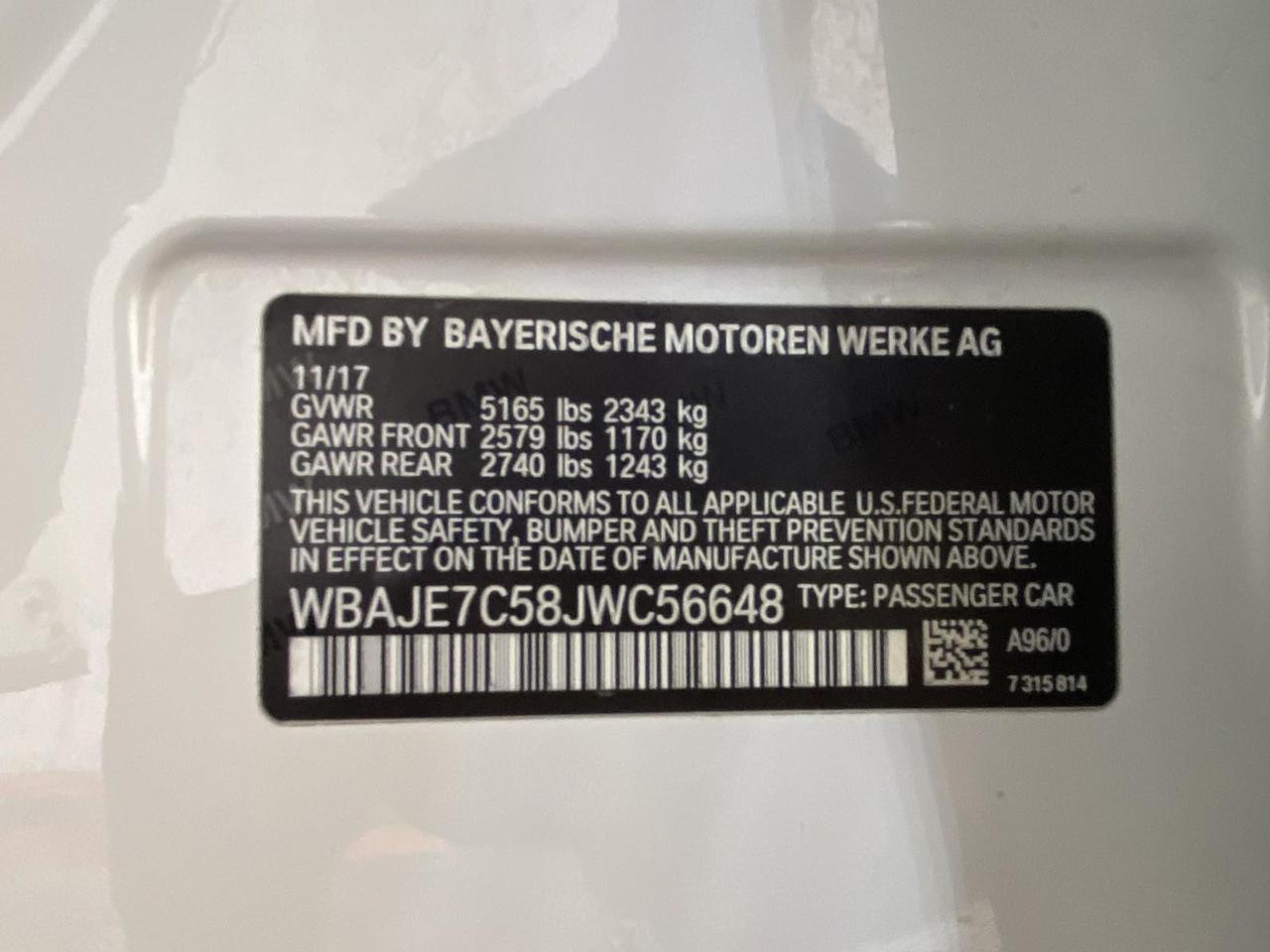 2018 BMW 5 Series 540i xDrive Richmond Hill NY