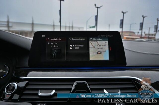 2018 BMW 5 Series M550i / AWD / AutoStart / Executive & Cold Weather Pkg / Heated & Cooled Leather Seats / Heated Steering / Sunroof / NAV / HUD / Harman Kardon Speakers / 22 Inch Blaque Diamond Wheels / Second Set of Rims & Tires Anchorage AK