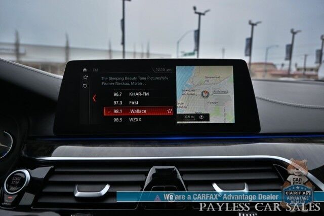 2018 BMW 5 Series M550i / AWD / AutoStart / Executive & Cold Weather Pkg / Heated & Cooled Leather Seats / Heated Steering / Sunroof / NAV / HUD / Harman Kardon Speakers / 22 Inch Blaque Diamond Wheels / Second Set of Rims & Tires Anchorage AK