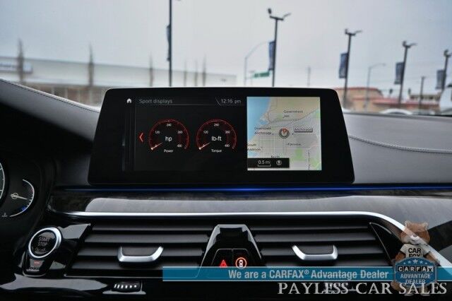 2018 BMW 5 Series M550i / AWD / AutoStart / Executive & Cold Weather Pkg / Heated & Cooled Leather Seats / Heated Steering / Sunroof / NAV / HUD / Harman Kardon Speakers / 22 Inch Blaque Diamond Wheels / Second Set of Rims & Tires Anchorage AK