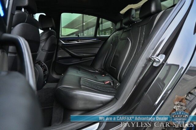 2018 BMW 5 Series M550i / AWD / AutoStart / Executive & Cold Weather Pkg / Heated & Cooled Leather Seats / Heated Steering / Sunroof / NAV / HUD / Harman Kardon Speakers / 22 Inch Blaque Diamond Wheels / Second Set of Rims & Tires Anchorage AK