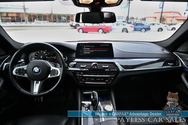 2018 BMW 5 Series M550i / AWD / AutoStart / Executive & Cold Weather Pkg / Heated & Cooled Leather Seats / Heated Steering / Sunroof / NAV / HUD / Harman Kardon Speakers / 22 Inch Blaque Diamond Wheels / Second Set of Rims & Tires Anchorage AK