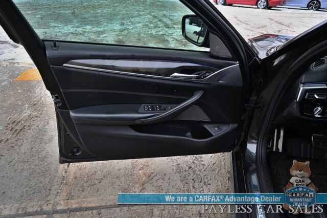 2018 BMW 5 Series M550i / AWD / AutoStart / Executive & Cold Weather Pkg / Heated & Cooled Leather Seats / Heated Steering / Sunroof / NAV / HUD / Harman Kardon Speakers / 22 Inch Blaque Diamond Wheels / Second Set of Rims & Tires Anchorage AK