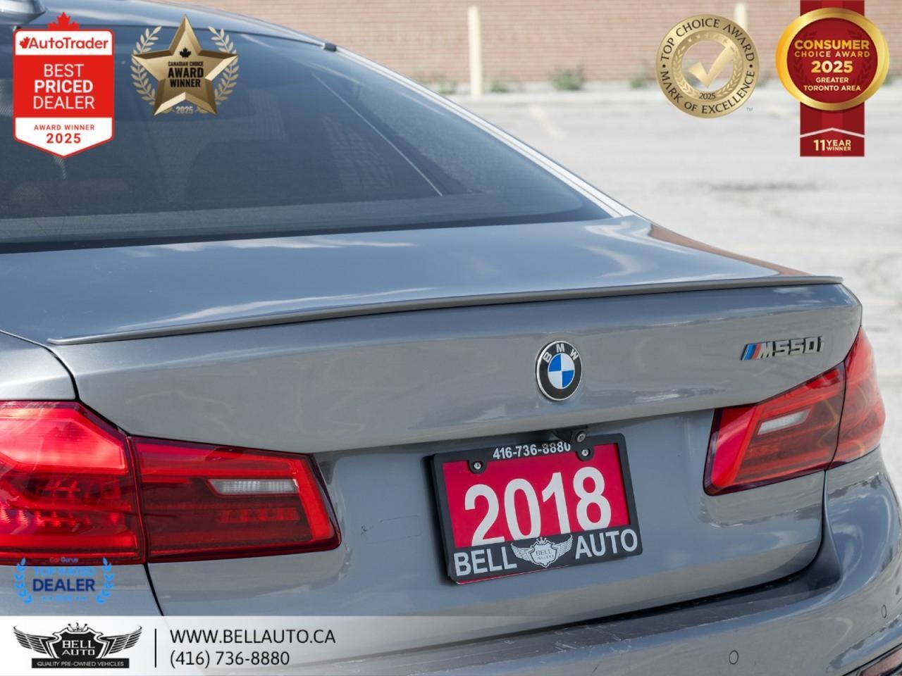 2018 BMW 5 Series M550i xDrive | M-SPORTPKG | HUD | SUNROOF | B.CAM | WDTRIM | NOACCIDENT Toronto ON