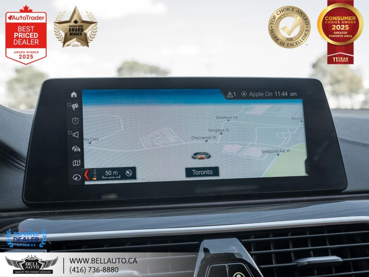 2018 BMW 5 Series M550i xDrive | M-SPORTPKG | HUD | SUNROOF | B.CAM | WDTRIM | NOACCIDENT Toronto ON