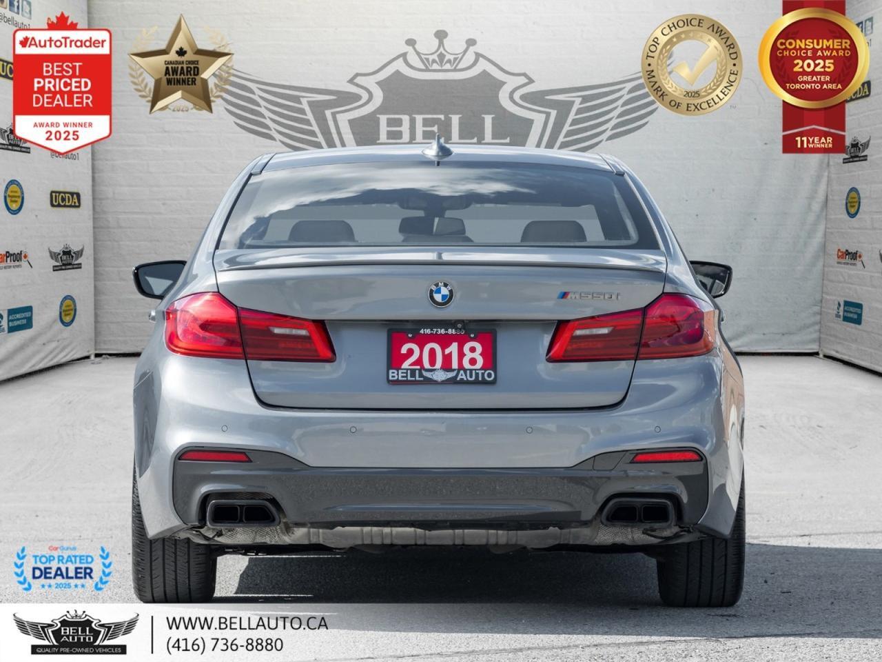 2018 BMW 5 Series M550i xDrive | M-SPORTPKG | HUD | SUNROOF | B.CAM | WDTRIM | NOACCIDENT Toronto ON