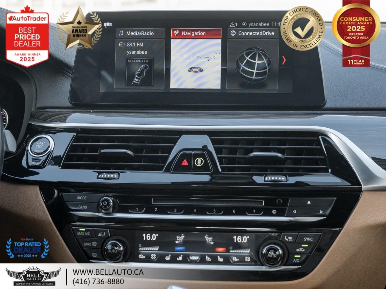 2018 BMW 5 Series M550i xDrive | M-SPORTPKG | HUD | SUNROOF | B.CAM | WDTRIM | NOACCIDENT Toronto ON