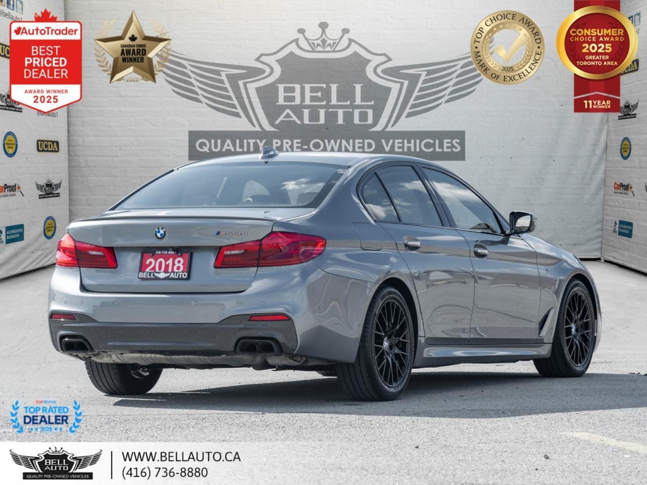 2018 BMW 5 Series M550i xDrive | M-SPORTPKG | HUD | SUNROOF | B.CAM | WDTRIM | NOACCIDENT Toronto ON