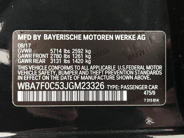 2018 BMW 7 Series 750i