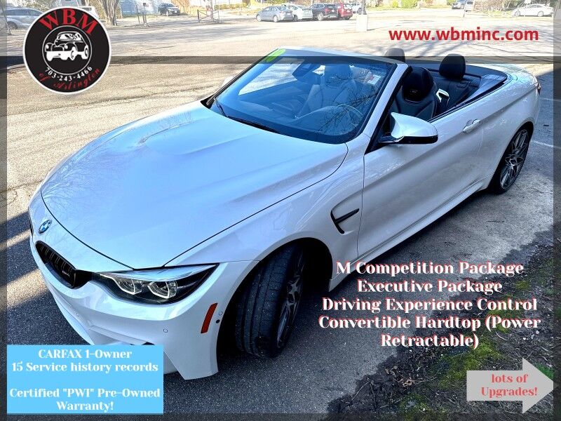 2018 BMW M4 Convertible RWD with Competition RWD w/ Executive Package