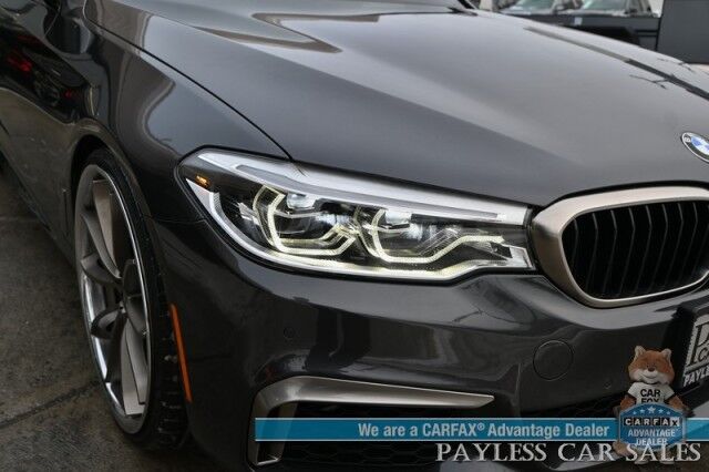 2018 BMW M550i AWD / AutoStart / Executive & Cold Weather Pkg / Heated & Cooled Leather Seats / Heated Steering / Sunroof / NAV / HUD / Harman Kardon Speakers / 22 Inch Blaque Diamond Wheels / Second Set of Rims & Tires Anchorage AK