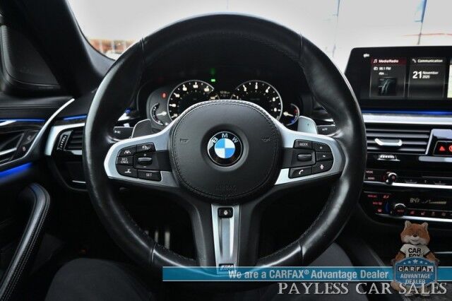 2018 BMW M550i AWD / AutoStart / Executive & Cold Weather Pkg / Heated & Cooled Leather Seats / Heated Steering / Sunroof / NAV / HUD / Harman Kardon Speakers / 22 Inch Blaque Diamond Wheels / Second Set of Rims & Tires Anchorage AK