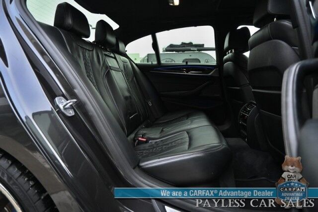 2018 BMW M550i AWD / AutoStart / Executive & Cold Weather Pkg / Heated & Cooled Leather Seats / Heated Steering / Sunroof / NAV / HUD / Harman Kardon Speakers / 22 Inch Blaque Diamond Wheels / Second Set of Rims & Tires Anchorage AK