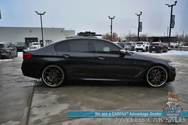 2018 BMW M550i AWD / AutoStart / Executive & Cold Weather Pkg / Heated & Cooled Leather Seats / Heated Steering / Sunroof / NAV / HUD / Harman Kardon Speakers / 22 Inch Blaque Diamond Wheels / Second Set of Rims & Tires Anchorage AK
