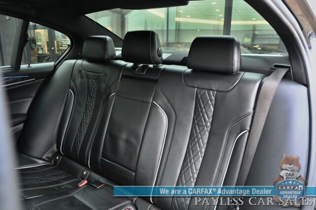 2018 BMW M550i AWD / AutoStart / Executive & Cold Weather Pkg / Heated & Cooled Leather Seats / Heated Steering / Sunroof / NAV / HUD / Harman Kardon Speakers / 22 Inch Blaque Diamond Wheels / Second Set of Rims & Tires Anchorage AK