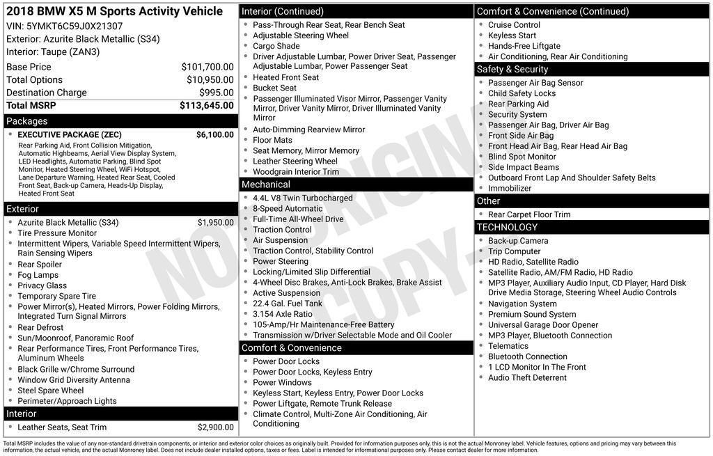 2018 BMW X5 M Base Tucson AZ